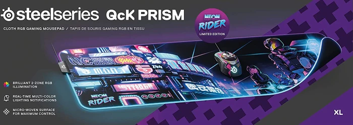 SteelSeries QcK Prism Cloth XL CS:GO Neon Rider Limited Edition