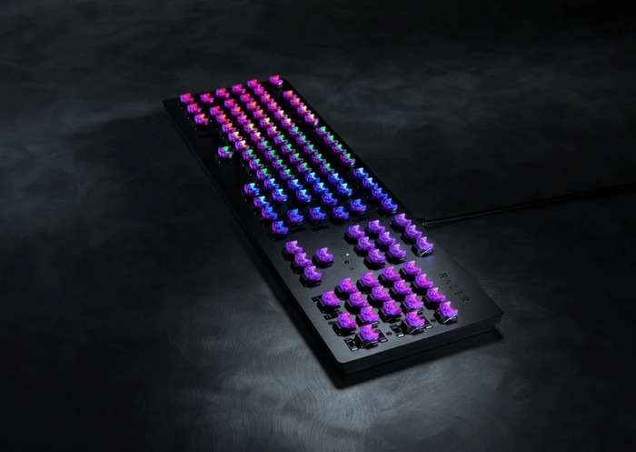 Razer Huntsman, Classic Black, Razer Clicky Optical PURPLE, USB, DE