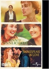 Sinn und Sinnlichkeit/Stolz und Vorurteil/Shakespeare in Love (DVD)
