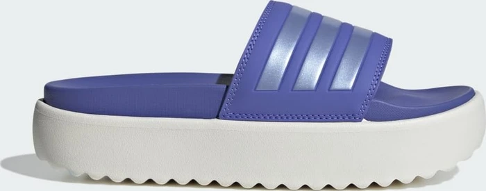 adidas Platform Adilette semi cobalt blue/blue spark metallic/core white (Damen)