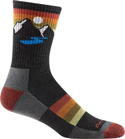 Darn Tough Sunset Ridge Micro Crew Lightweight Wandersocken charcoal (Herren)