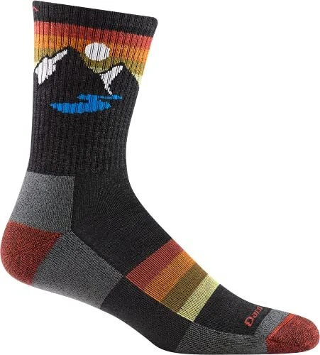 Darn Tough Sunset Ridge Micro Crew Lightweight Wandersocken charcoal (Herren)