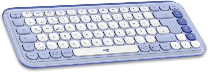 Logitech POP Icon Keys, Lilac & Off-White, Logi Bolt, USB/Bluetooth, DE