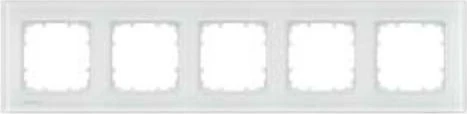 Siemens DELTA miro Glas Rahmen 5-Fach, weiß