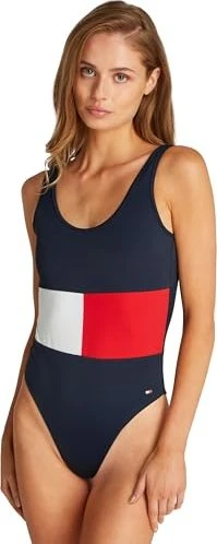 Tommy Hilfiger Flag Badeanzug dark night navy (Damen)