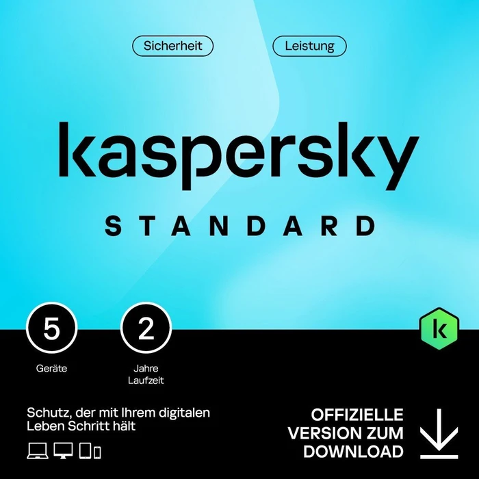 Kaspersky Lab Standard, 5 User, 2 Jahre, ESD (multilingual) (Multi-Device)