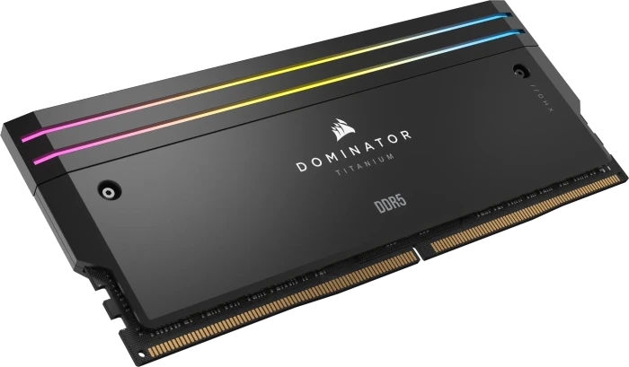 Corsair Dominator Titanium RGB schwarz UDIMM 64GB Kit, DDR5-6000, CL30-36-36-76