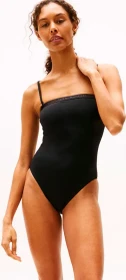 Tommy Hilfiger Logo Badeanzug schwarz (Damen)