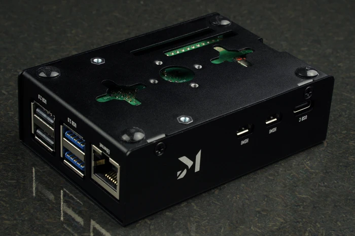 KKSB Aluminiumgehäuse für Raspberry Pi 5, schwarz