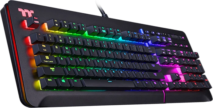 Thermaltake Level 20 RGB Gaming Keyboard, schwarz, MX SPEED RGB Silver, USB, DE