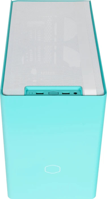 Cooler Master MasterBox NR200P Color Edition Caribbean Blue, Glasfenster, Mini-ITX