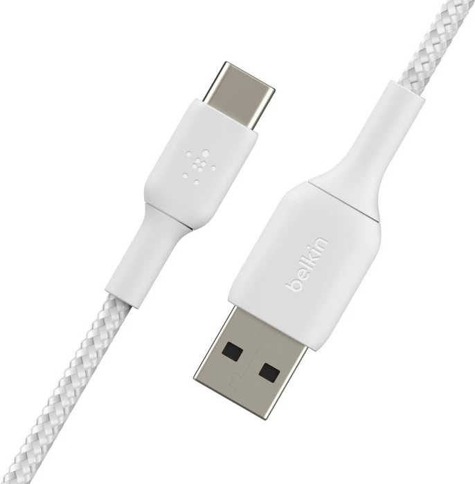 Belkin BoostCharge Braided USB-C to USB-A 2.0m weiß