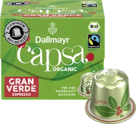 Dallmayr capsa Gran Verde Espresso Kaffeekapseln, 10 Stück