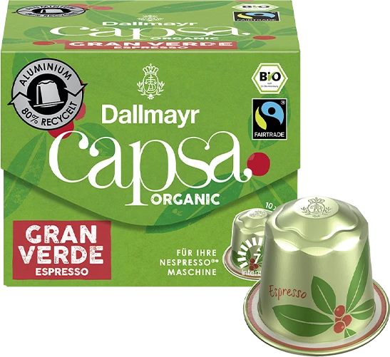Dallmayr capsa Gran Verde Espresso Kaffeekapseln, 10 Stück