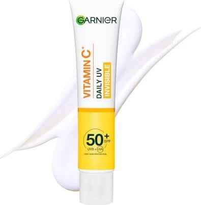Garnier Vitamin C Daily UV Brightening Fluid Invisible LSF50+, 40ml