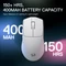 Redragon M916 K1NG Pro 4K Wireless Gaming Mouse weiß, USB/Bluetooth Vorschaubild
