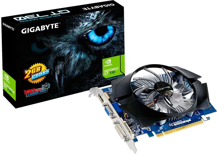 GIGABYTE GeForce GT 730 (Rev. 1.0), 2GB GDDR5, VGA, DVI, HDMI