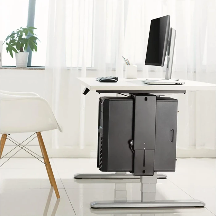 LogiLink Untertisch PC-Halterung, 360° drehbar, schwarz