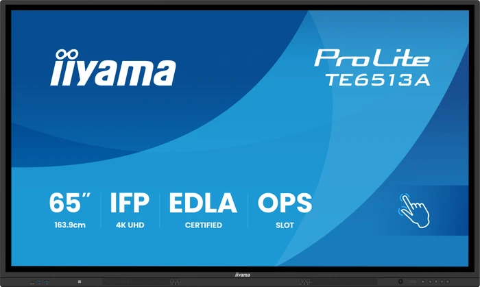 Iiyama TE6513A-B2AG Signage Display 163.8 cm (64.5') Wi-Fi, 163,8 cm (64.5"), WLAN Image