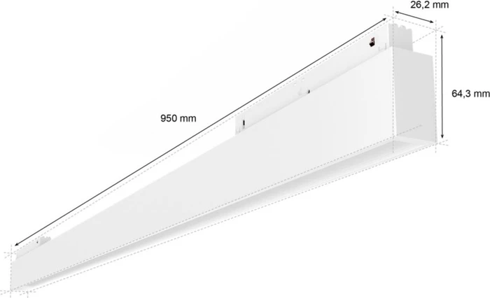 Philips Hue White and Color Ambiance Perifo Schienensystem Lineare Lightbar 29W weiß