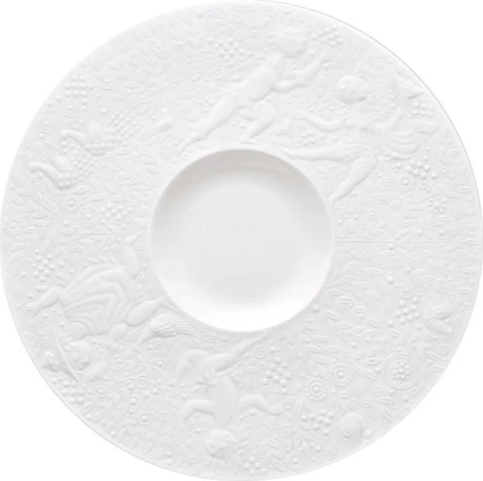 Rosenthal studio-line Zauberflöte Weiß Suppen-Untertasse 18.5cm