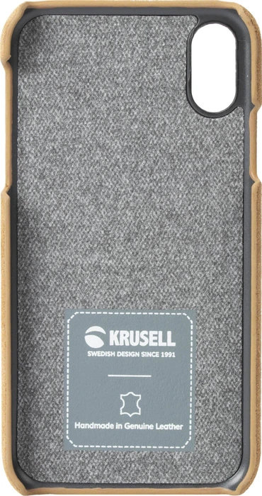 Krusell Broby Cover für Apple iPhone X/XS cognac-braun