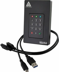 Apricorn Aegis Fortress L3 SSD,     500GB, USB 3.0 Micro-B