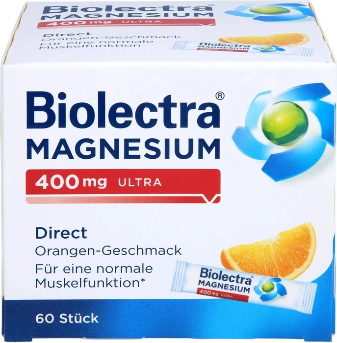 Biolectra Magnesium 400mg ultra direct Orange Micro-Pellets