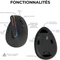 Ordissimo Ergonomic Vertical Wireless Mouse schwarz, USB Vorschaubild