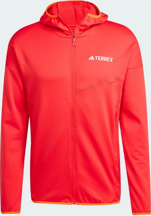 adidas Terrex Xperior Climawarm Light Fleece Hooded Jacke pure ruby (Herren)