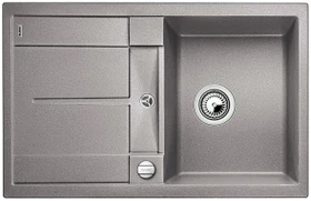 Blanco Metra 45 S Becken reversibel mit Ablauffernbedienung alumetallic