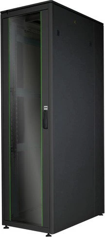 Digitus Professional Unique Serie Serverschrank 42HE, Sicherheitsglastür, IP2X, schwarz, 1000mm tief