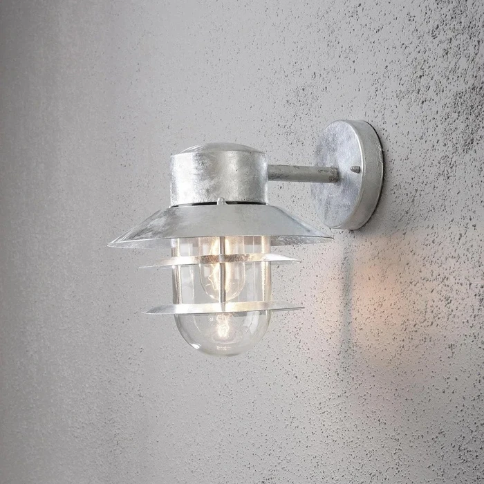 Konstsmide Modena E27 60W 22cm Wandleuchte hängend 1-flammig silber
