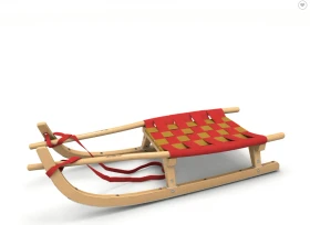 Kathrein Zweisitzer Touren Rennrodel rot/gold