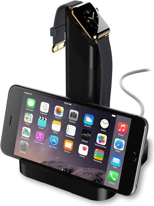 Griffin Watch Stand fuer Apple Watch schwarz