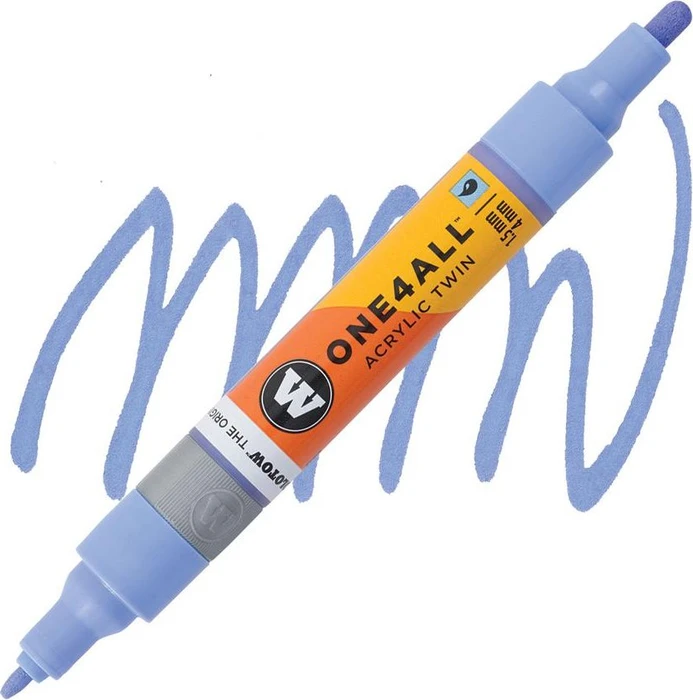 Molotow ONE4ALL Twin 1.5/4mm Acrylmarker pastellblauviolett