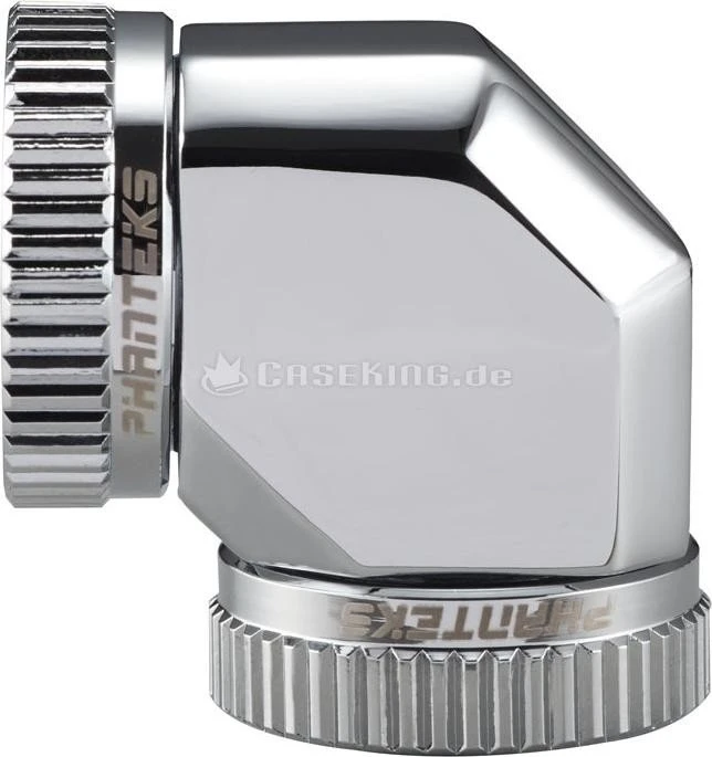 Phanteks Glacier Verbinder für Rohre 90° 16mm chrome