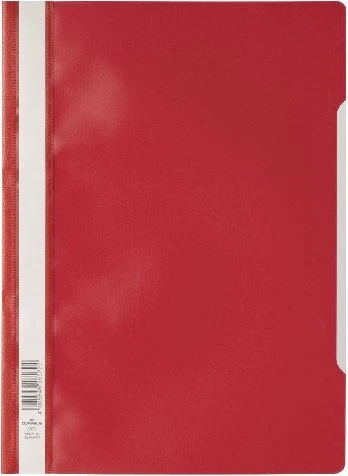 Durable Sichthefter, A4, rot/transparent, 50er-Pack