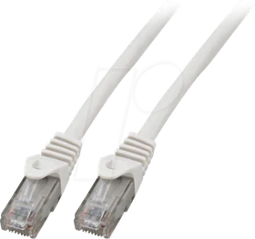 EFB Elektronik CCA Patchkabel, Cat5e, U/UTP, RJ-45/RJ-45, 3m, weiß