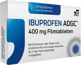 Zentiva Ibuprofen ADGC 400mg Filmtabletten, 10 Stück