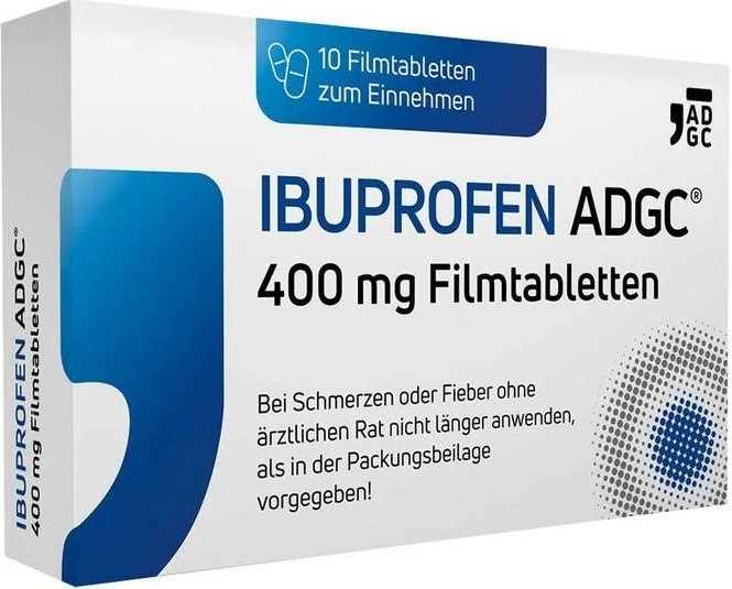 Zentiva Ibuprofen ADGC 400mg Filmtabletten, 10 Stück