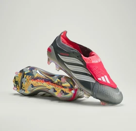adidas Predator Elite Fold-Over Tongue FG iron metallic/cloud white/lucid red