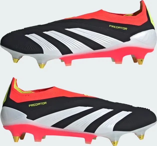 adidas Predator 24 Elite Laceless SG core black/cloud white/solar red