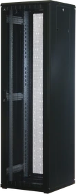 Rockstable 19" Serverschrank 42HE, Gitternetztür, IP2X, schwarz, 600mm tief