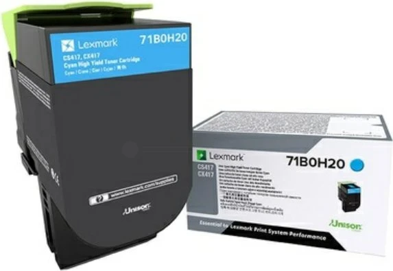 Lexmark Toner 71B0H20 cyan hohe Kapazität