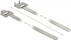 DeLOCK Edelstahl Kabelbinder, 10mm, 400mm, edelstahl, 10 Stück