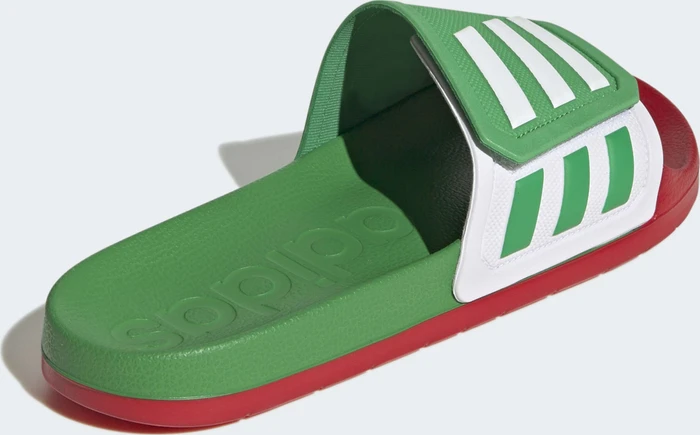 adidas TND Adilette vivid green/cloud white/scarlet
