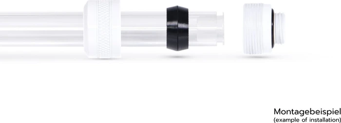 Alphacool Eiszapfen PRO Rohranschluss G1/4" auf 16mm, white, 6er-Pack