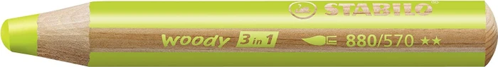 STABILO Woody 3in1 Wachsmalstift blattgrün