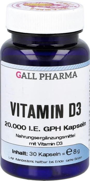 Hecht Pharma Vitamin D3 20.000 I.E. GPH Kapseln